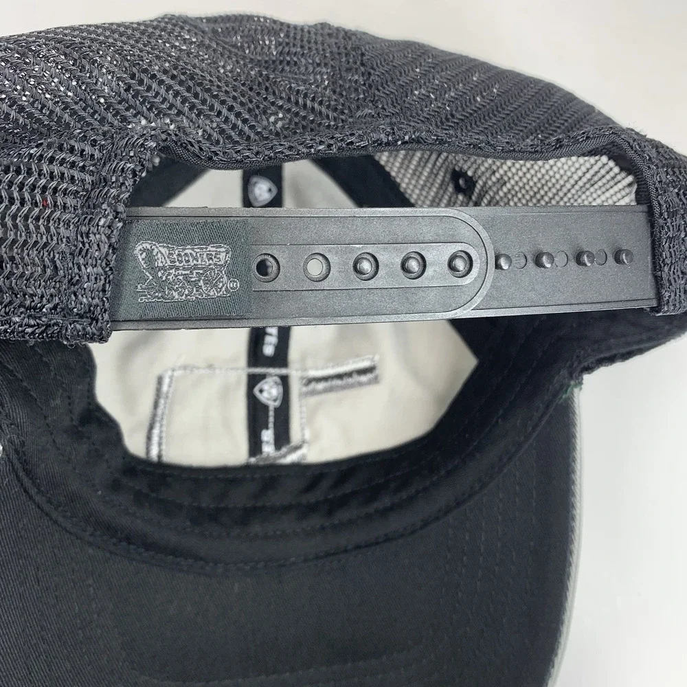 OU Oklahoma Sooners Hat Faded Black Adjustable Snapback Mesh Baseball Cap TOW